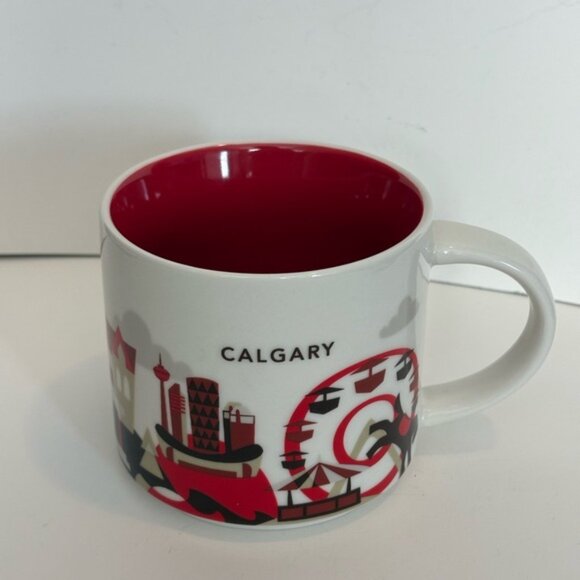 STARBUCKS 2012 Calgary, Canada Coffee 14oz Mug Cup You Are Here Series NEW - Picture 13 of 14